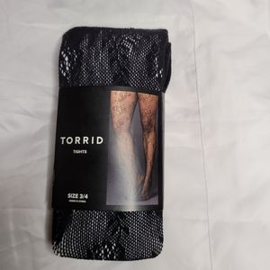 Torrid fishnet - floral design